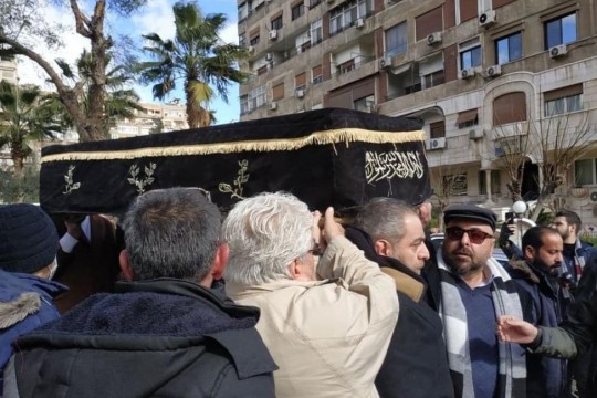 تشييع صانع باب الحارة إلى مثواه الأخير في العاصمة دمشق