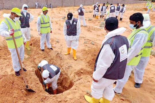 ليبيا: العثور على 9 جثث مجهولة الهوية في مقبرة جماعية بترهونة