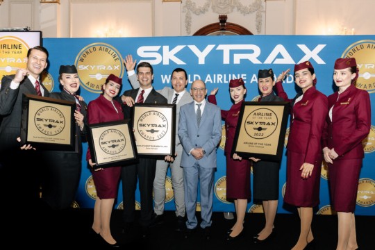 الخطوط القطرية تحصد جائزة أفضل شركة طيران في العالم للمرّة السابعة والتركية الأفضل في أوروبا